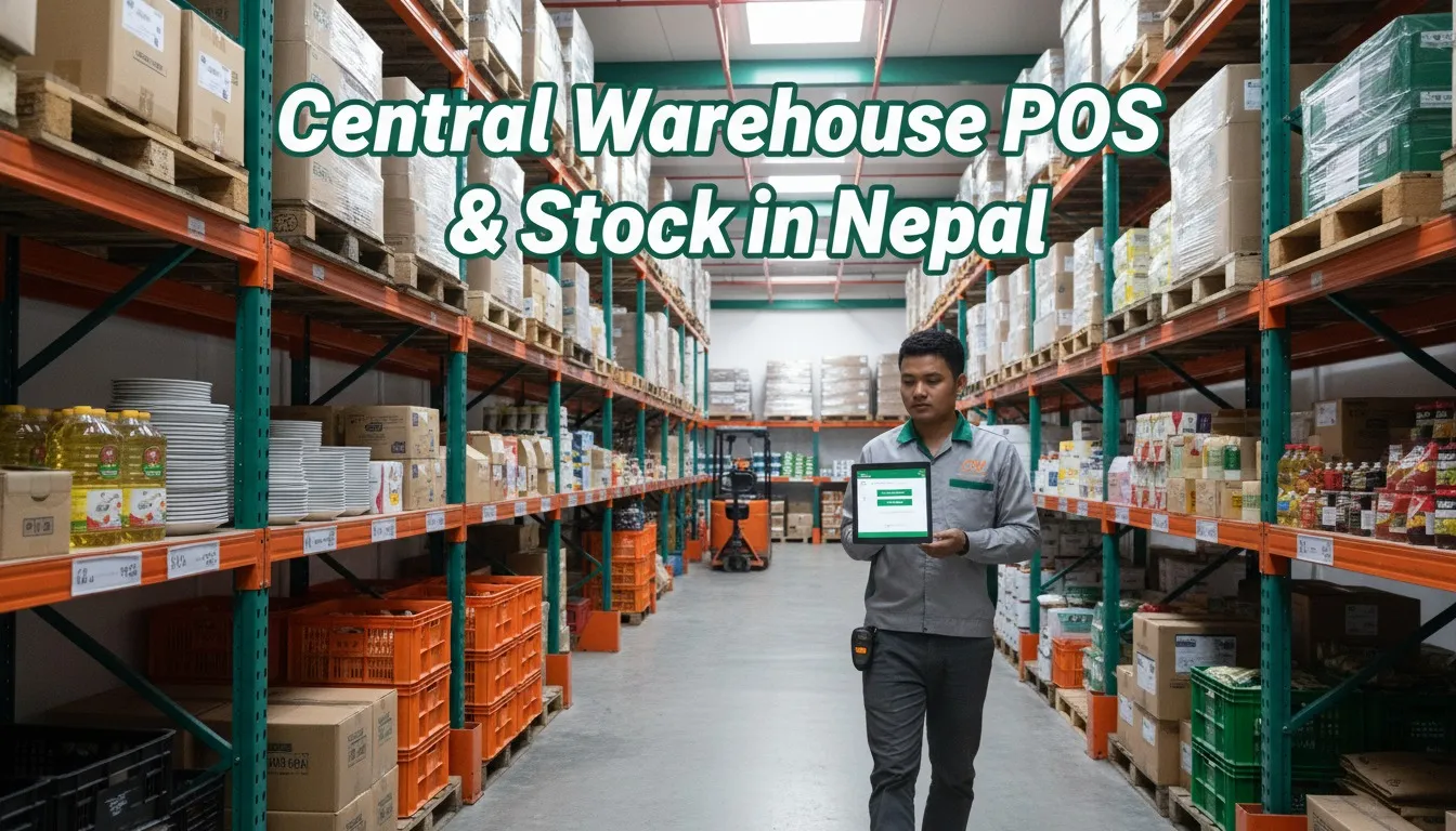 Cover: Central Warehouse POS & Stock in Nepal: Dispatch, Transfers & Visibility — Restronp restaurant blog Nepal